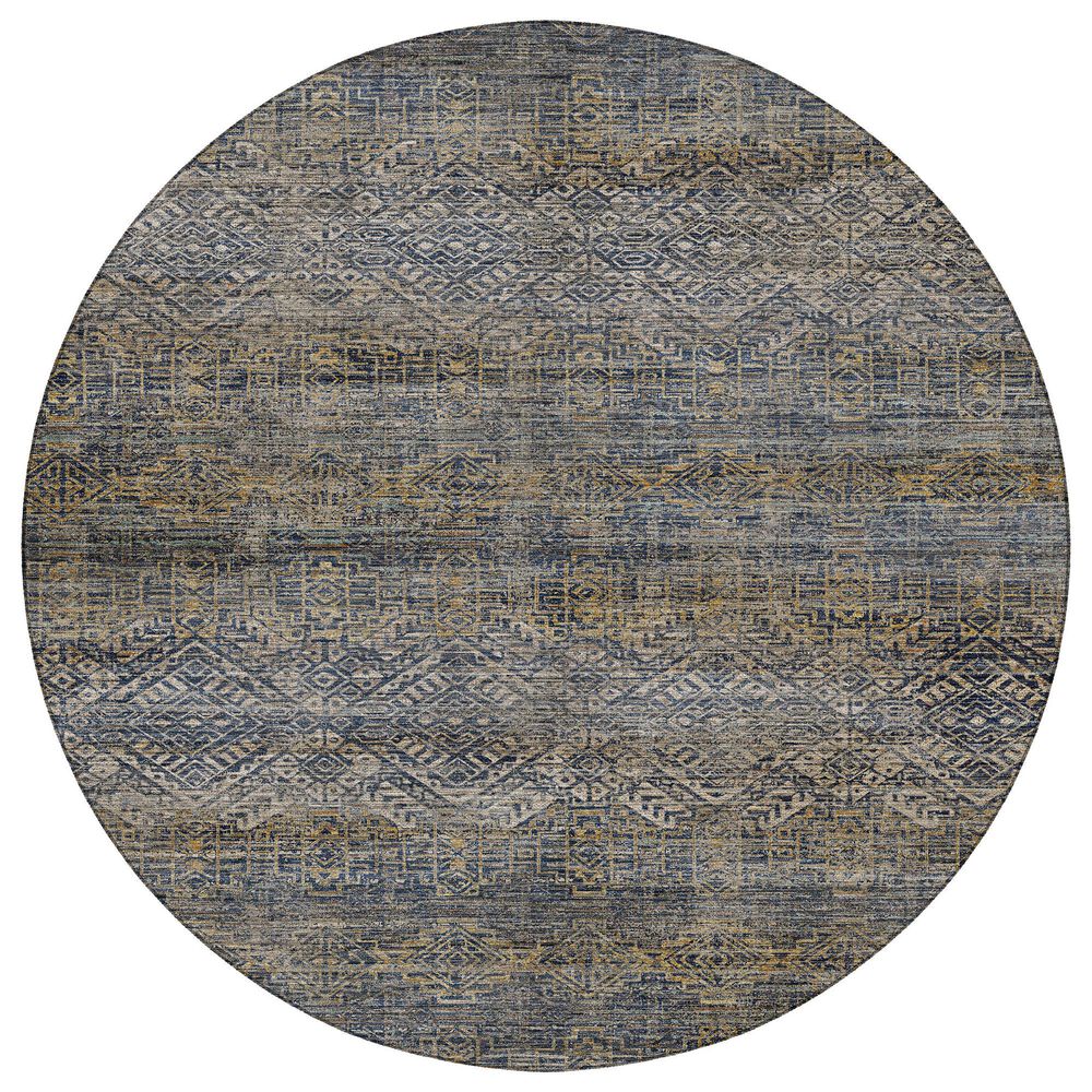 Dalyn Rug Company Vico VC8 Navy 8" Round Area Rug, , large