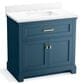 Kohler Charlemont 36" Single Bathroom Vanity in Tidal Blue with 3 cm White Quartz Top and Rectangular Sink, , large