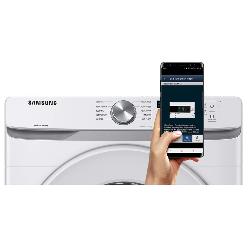 Samsung 7.5 Cu. Ft. Front Load Long Vented Electric Dryer in White, , large