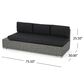 Noble House Puerta Patio Sofa in Gray, , large