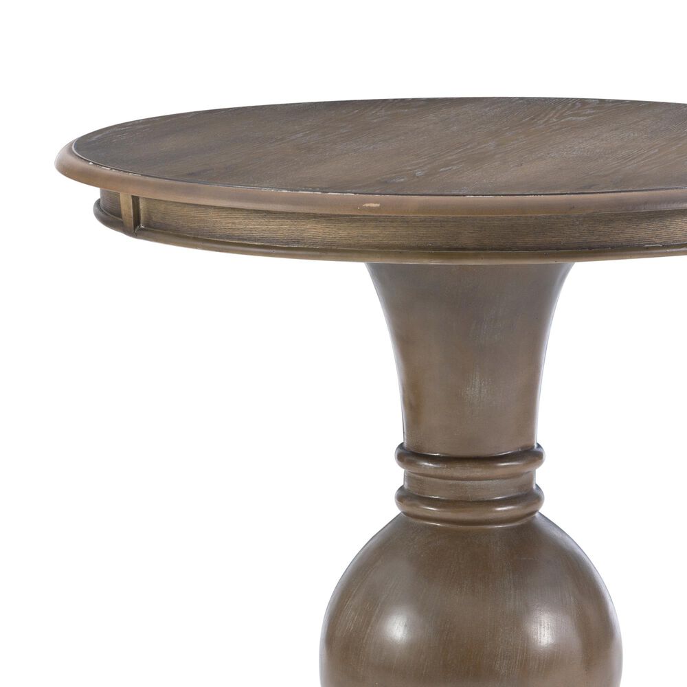 Linon Home Decor Adeline Round Accent End Table in Natural, , large