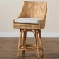 Baxton Studio Bella Swivel Counter Stool in Natural Brown, , large