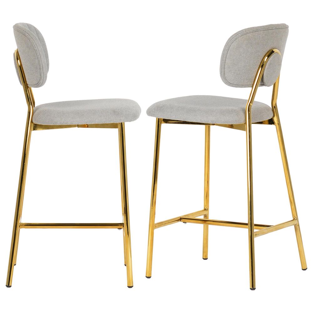 Tov Furniture Ariana Counter Stool in Grey (Set of 2) NFM