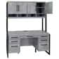 Wycliff Bay Mason Credenza with Hutch in Concrete and Black, , large