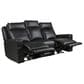 Italiano Furniture Valley Power Reclining Sofa in Black, , large