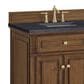 James Martin Vanities Lorelai 72"Double Vanity in Mid-Century Walnut with 3 cm Charcoal Soapstone Quartz Top, , large