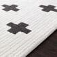 Surya Moroccan Shag MCS-2306 2"7" x 7"3" Black and White Runner, , large