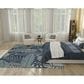 Nourison Garden Oasis GOA02 Navy 8" x 10" Indoor/Outdoor Area Rug, , large