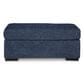 Ashley Evansley Ottoman in Navy, , large
