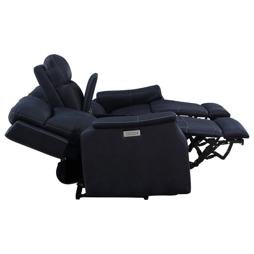Steve Silver Valencia Power Recliner Console in Ocean Blue, , large