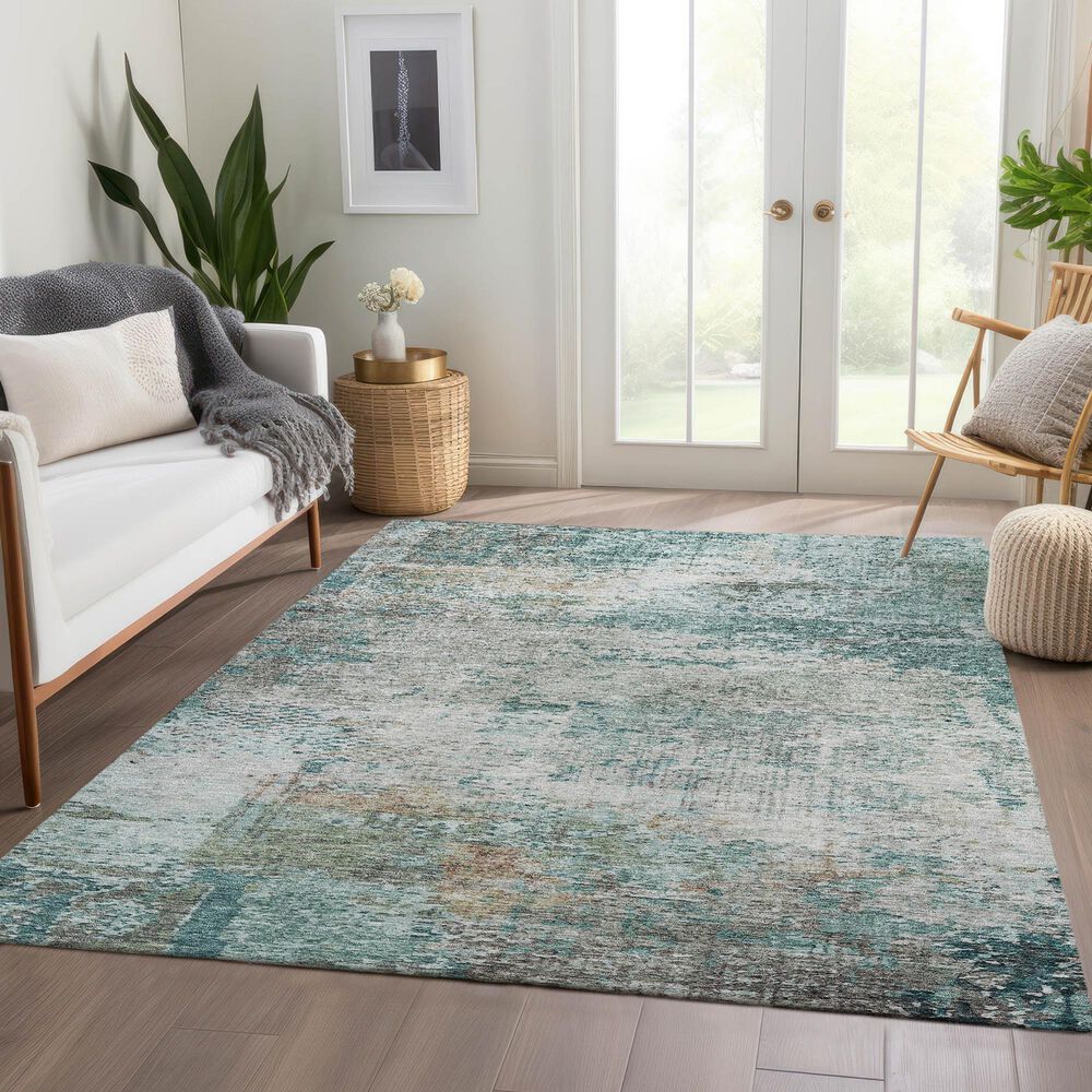 Dalyn Rug Company Solace SL5 8&#39; x 10&#39; Teal Area Rug, , large