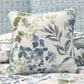 J. Queen New York Evergreen 16" Square Throw Pillow in Blue and Green, , large