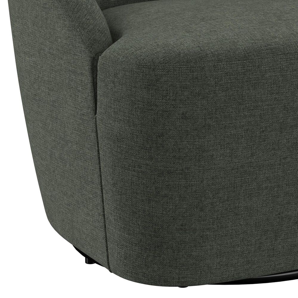 Coaster Leon Swivel Chair in Hunter Green, , large