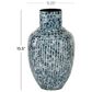 Maple and Jade 16" x 9" Coastal Mosaic Vase in Blue, , large