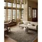 Loloi Heritage 12" x 15" Sage and Navy Area Rug, , large