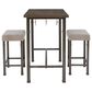 Linon Home Decor Austin 3-Piece Pub Set in Pewter and Grey Wash, , large