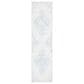Safavieh Micro-Loop MLP516A 2"3" x 9" Ivory and Blue Runner, , large