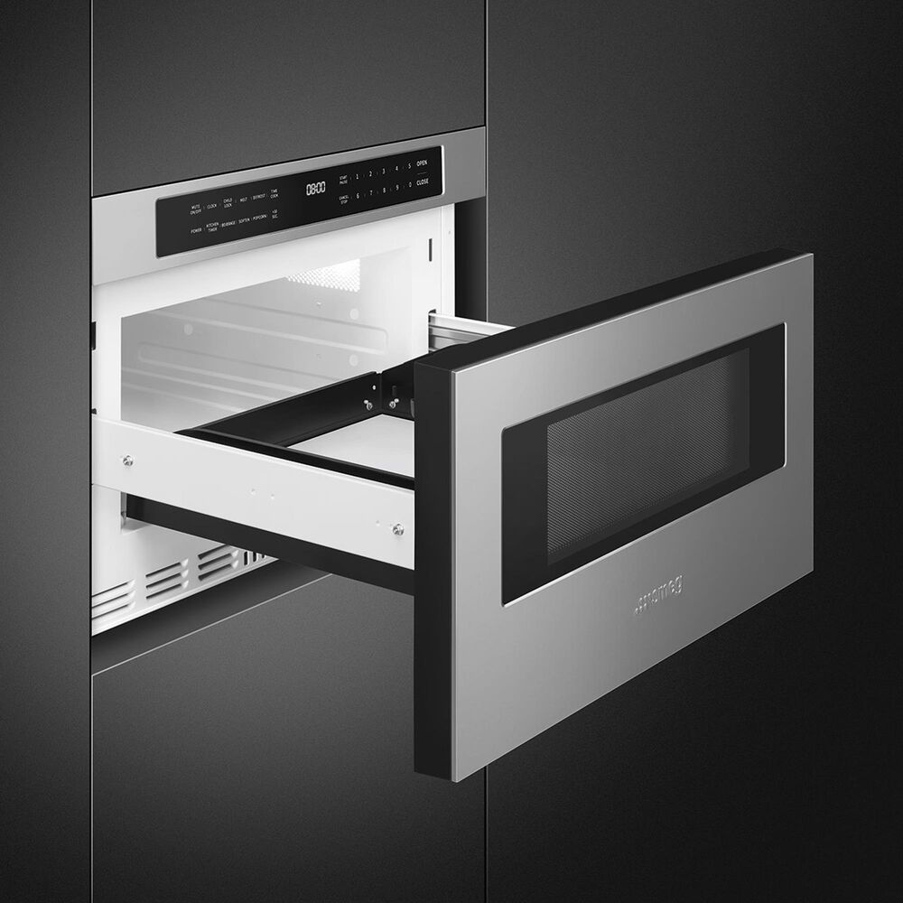 SMEG 24" Built-In Microwave Drawer in Stainless Steel, , large
