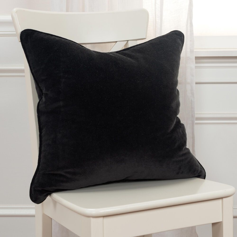 Rizzy Home Connie Post 20" Down Filled Pillow in Black, , large