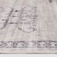 Central Oriental Rugease Velveteen Aminah Gray and Ivory 7"6" x 9"6" Area Rug, , large