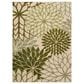 Nourison Aloha ALH05 3"6" x 5"6" Ivory and Green Indoor/Outdoor Area Rug, , large