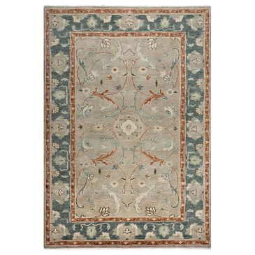 RIZZY Belmont 10" x 14" Light Blue, Beige and Rust Area Rug, , large