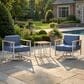 Sunwell Garden 3-Piece Patio Conversation Set in Blue, , large