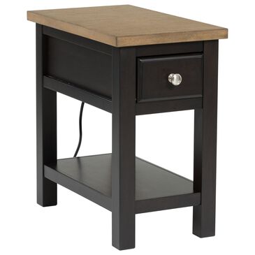 Ashley Drazmine Chairside End Table in Brown and Dark Chocolate, , large