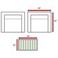 Hearth and Haven 3-piece Outdoor Wicker Conversation with Slat-Top Side Table Set in Grey, , large