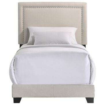 Hawthorne Furniture Zion Upholstered Twin Bed in Fog, , large
