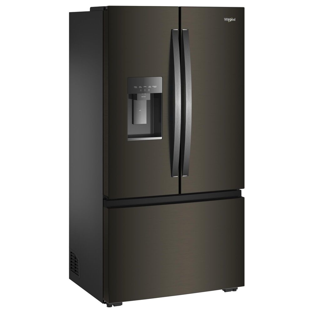 Whirlpool 23.4 Cu. Ft. 3-Door Depth French Door Refrigerator in Black Stainless Steel, , large