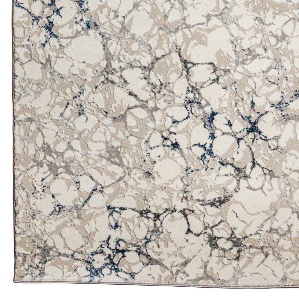 Radici USA Livigno Contemporary 5&#39;3&quot; x 7&#39;3&quot; Blue Area Rug, , large