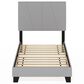 HOMLUX Lucy Twin Platform Bed Frame in Glacier, , large