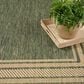 Nourison Horizon HOZ03 Green 10" x 14" Indoor/Outdoor Area Rug, , large