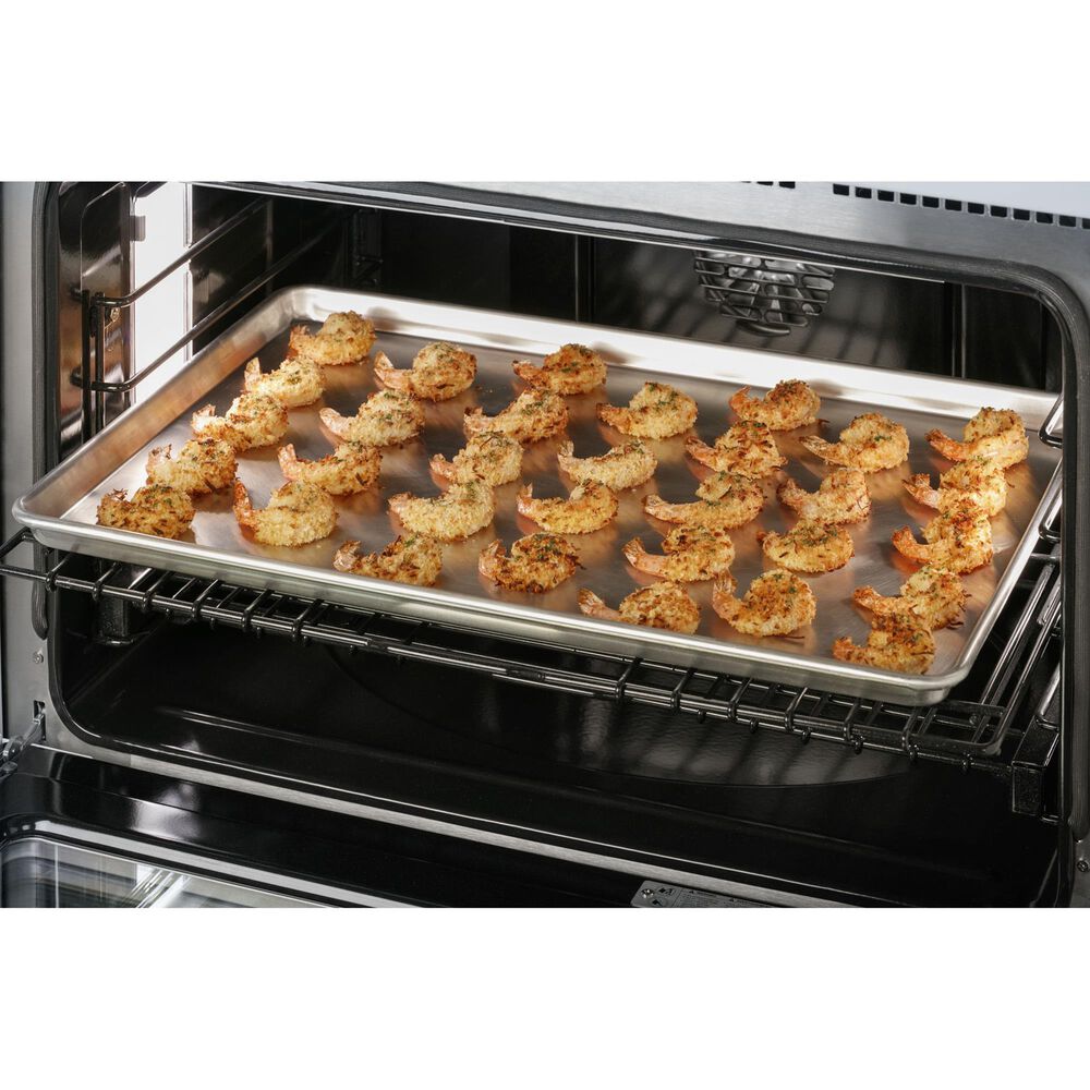Cafe 5.75 Cu. Ft. Freestanding Dual Fuel Range in Stainless Steel and Brushed Stainless, , large