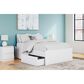 Ashley Onita Full Platform Bed with No Headboard and 2 Side Storage in White, , large