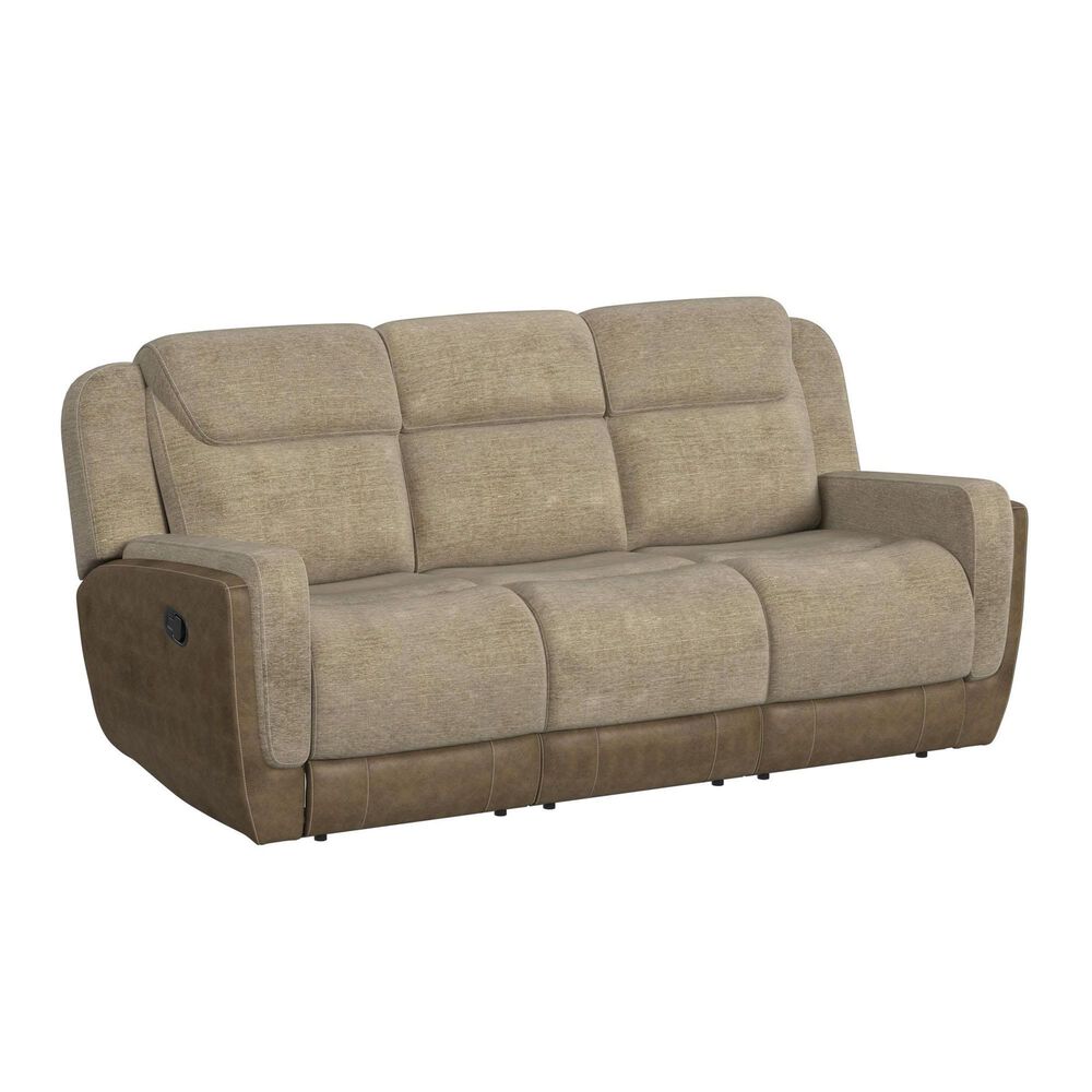 Mayberry Hill Hornet Manual Reclining Sofa in Beige, , large