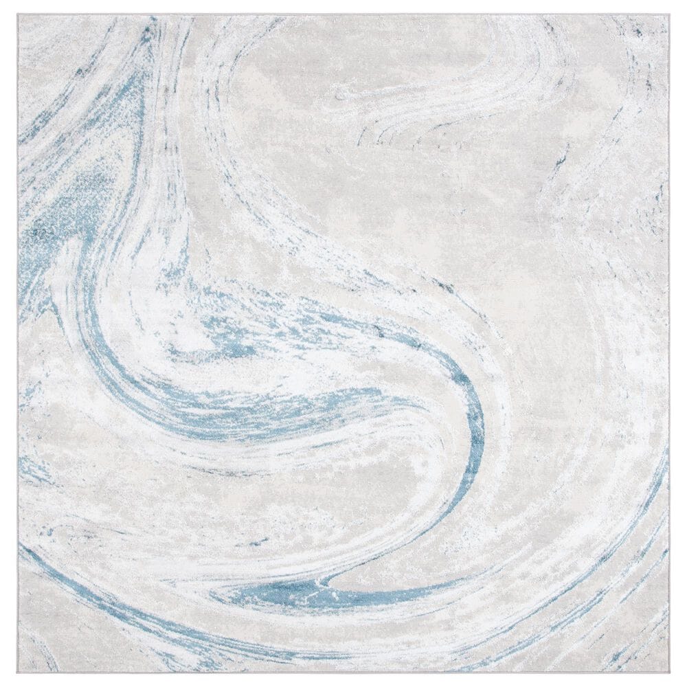 Safavieh Orchard 6"7" Square Grey and Blue Area Rug, , large