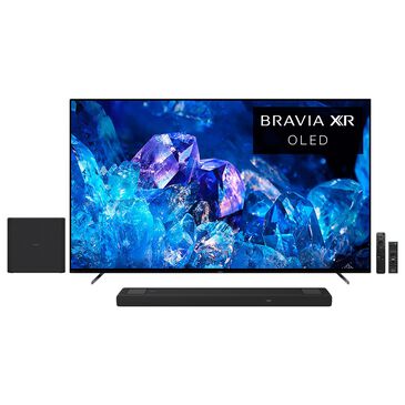 Sony 77" Class A80K 4K OLED HDR - Smart TV with Soundbar and 200W Subwoofer, , large