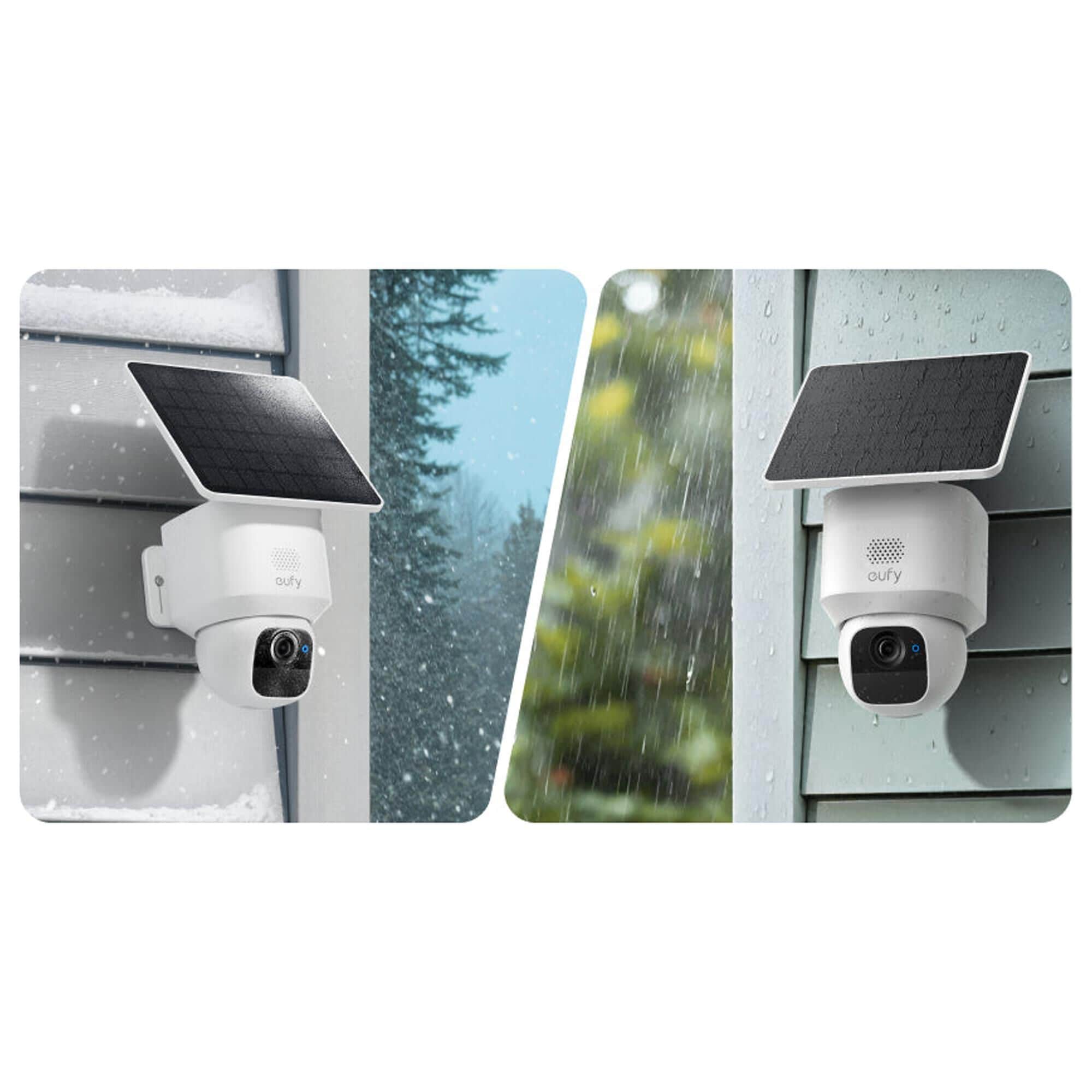 eufy E30 Outdoor SoloCam Security Camera with Solar Panel in White
