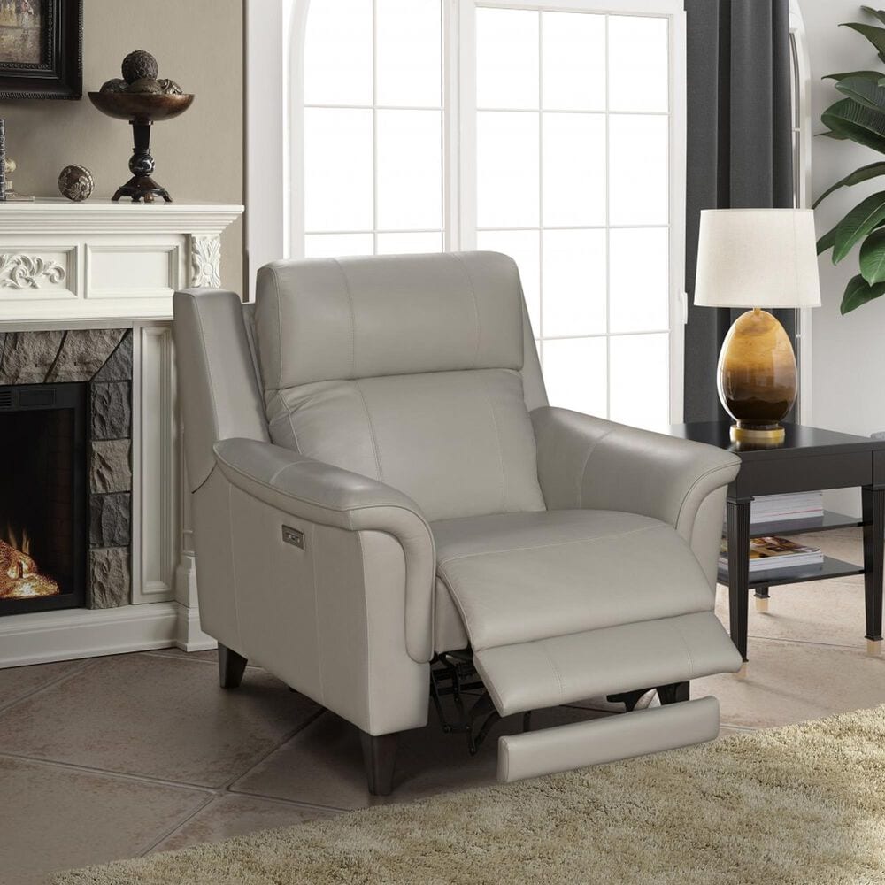 Barcalounger Kester Power Recliner and Headrest in Laurel Cream, , large