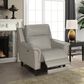 Barcalounger Kester Power Recliner and Headrest in Laurel Cream, , large
