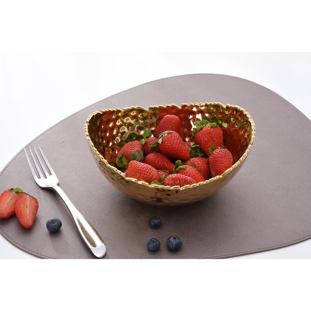 Pampa Bay 7.5&quot; Medium Oval Bowl in Gold, , large