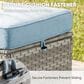 Sunwell Garden Outdoor Ottoman with Grayish White Rattan in Baby Blue (Set of 2), , large
