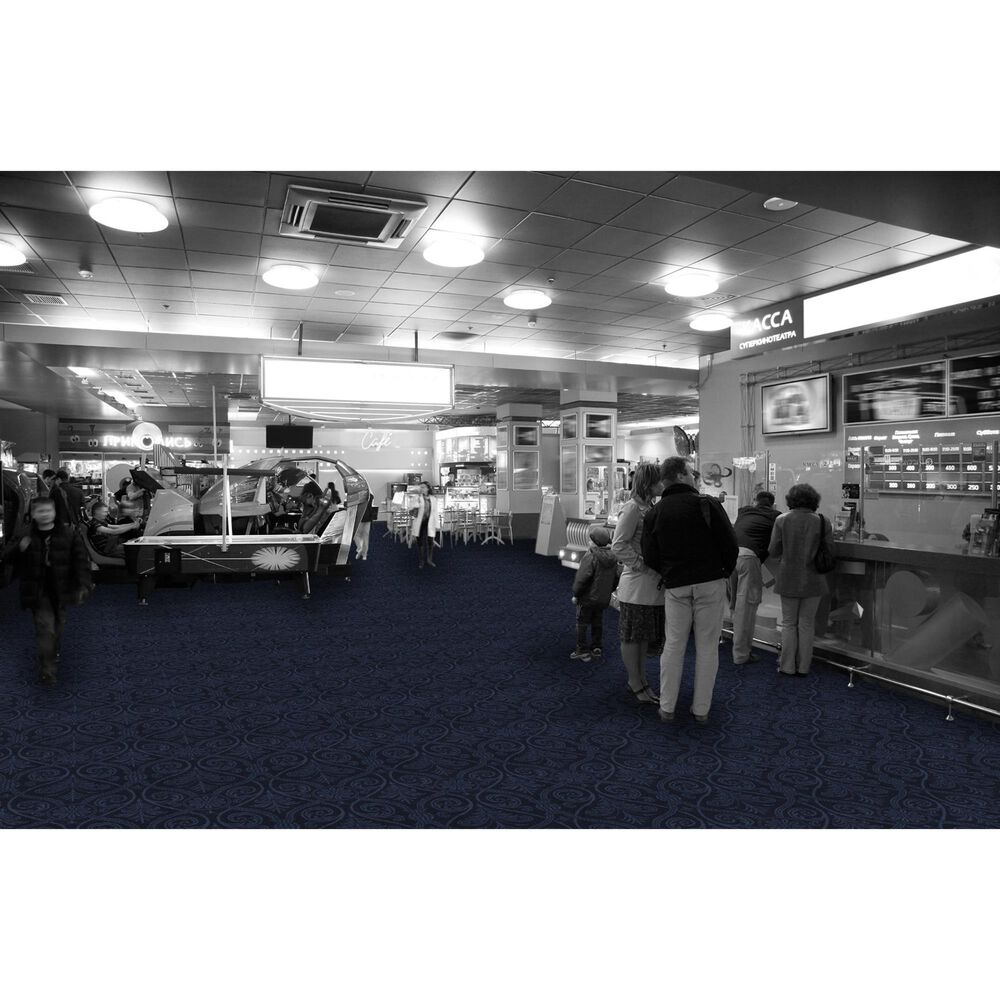 Joy Carpets Damascus Rough Rider Carpet in Navy, , large