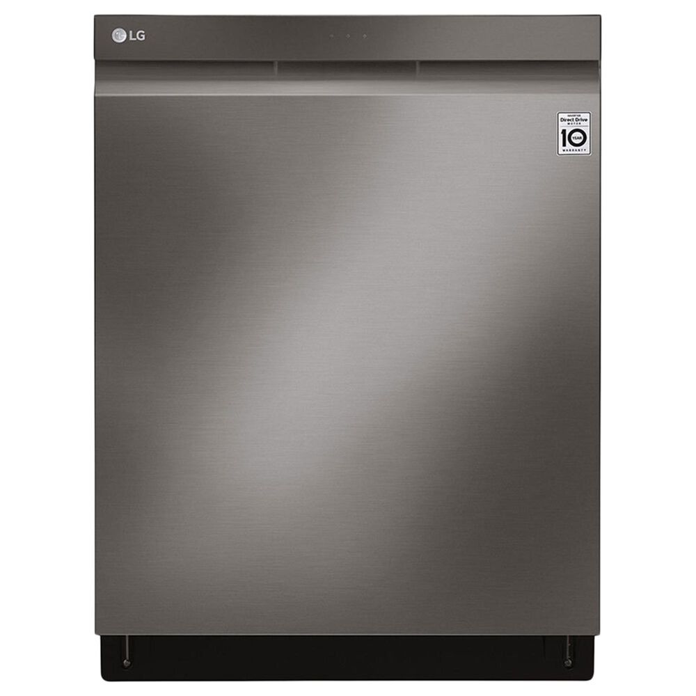 LG QuadWash 24" Built-In Pocket Handle Dishwasher with 3 Rack in Black Stainless, , large