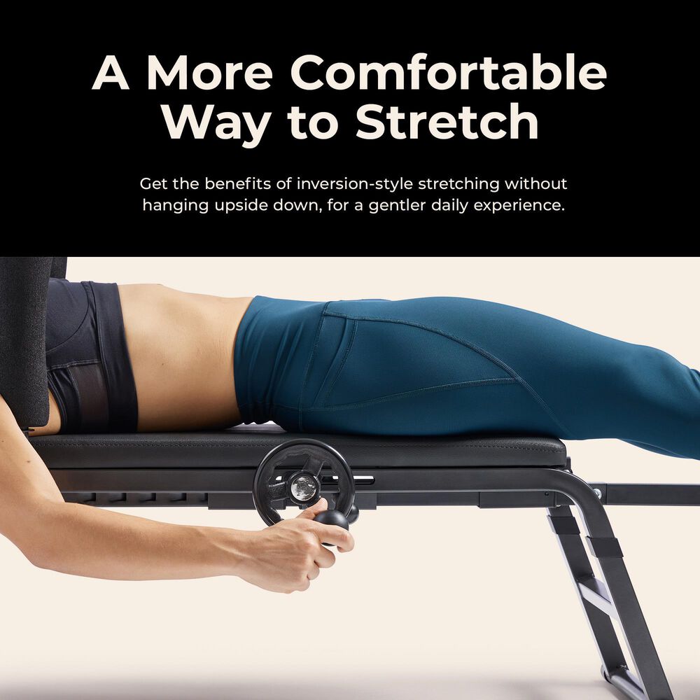 Sunny Health &amp; Fitness Traction and Stretch Decompression Table in Black, , large