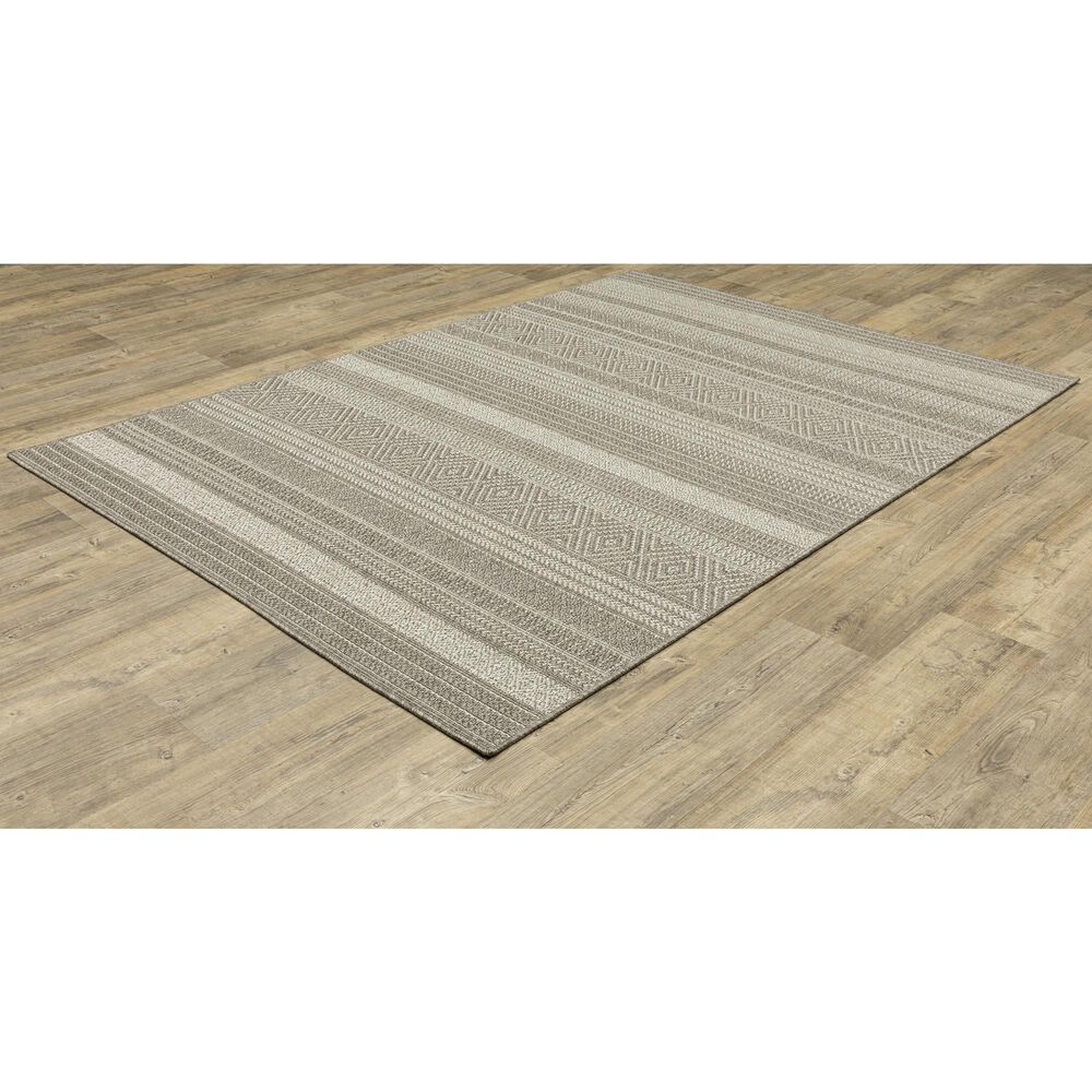 Oriental Weavers Caicos CA06A 3&#39;3&quot; x 5&#39; Grey Area Rug, , large