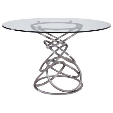Blue River Wendy Dining Table in Brushed Stainless Steel - Table Only, , large