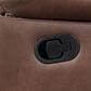 Steve Silver Rudger Manual Reclining Sofa in Chestnut Brown, , large